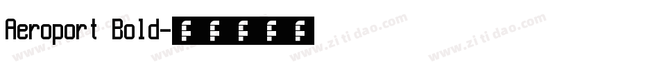 Aeroport Bold字体转换
